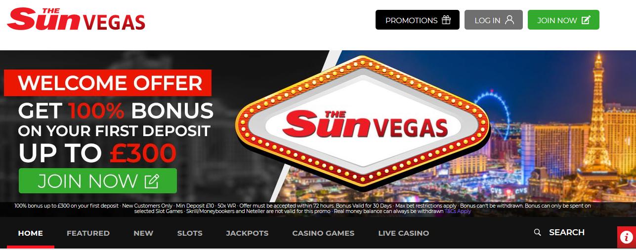 Sun Vegas Casino Review, Sun Vegas Online Casino Review