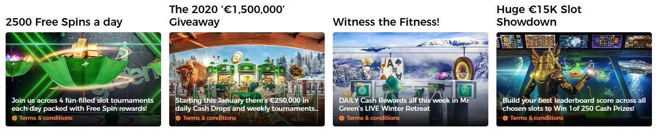 Mr. Green Casino games